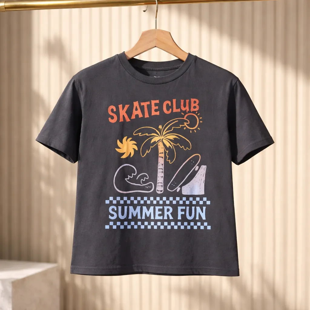 Детска тениска “ Skate club”