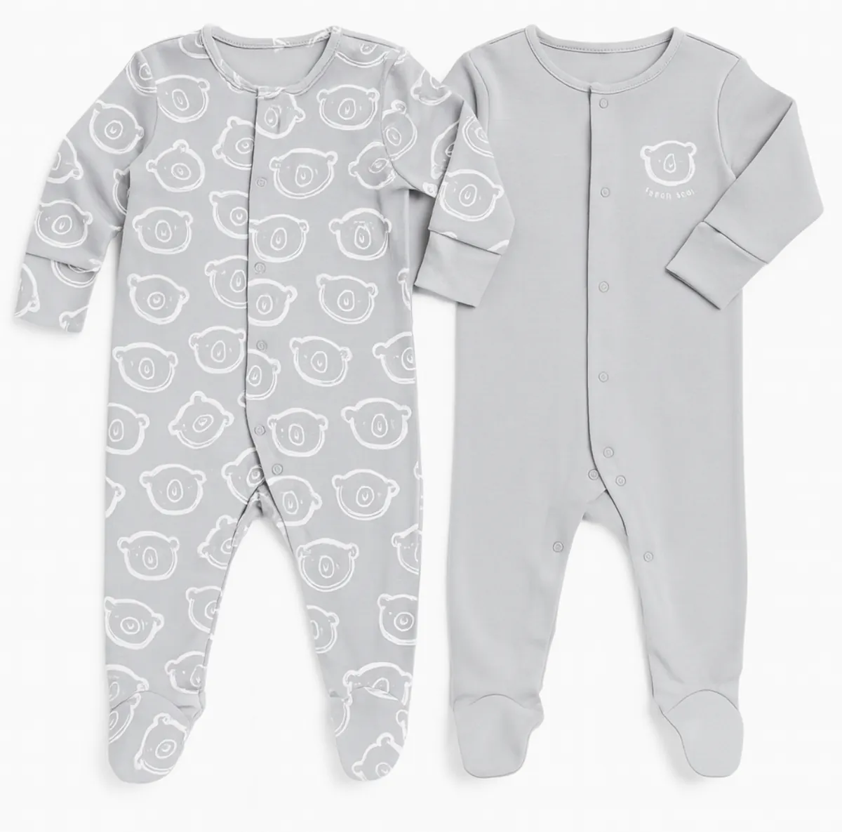 Бебешки ромпър “ Cuddle Bear Grey