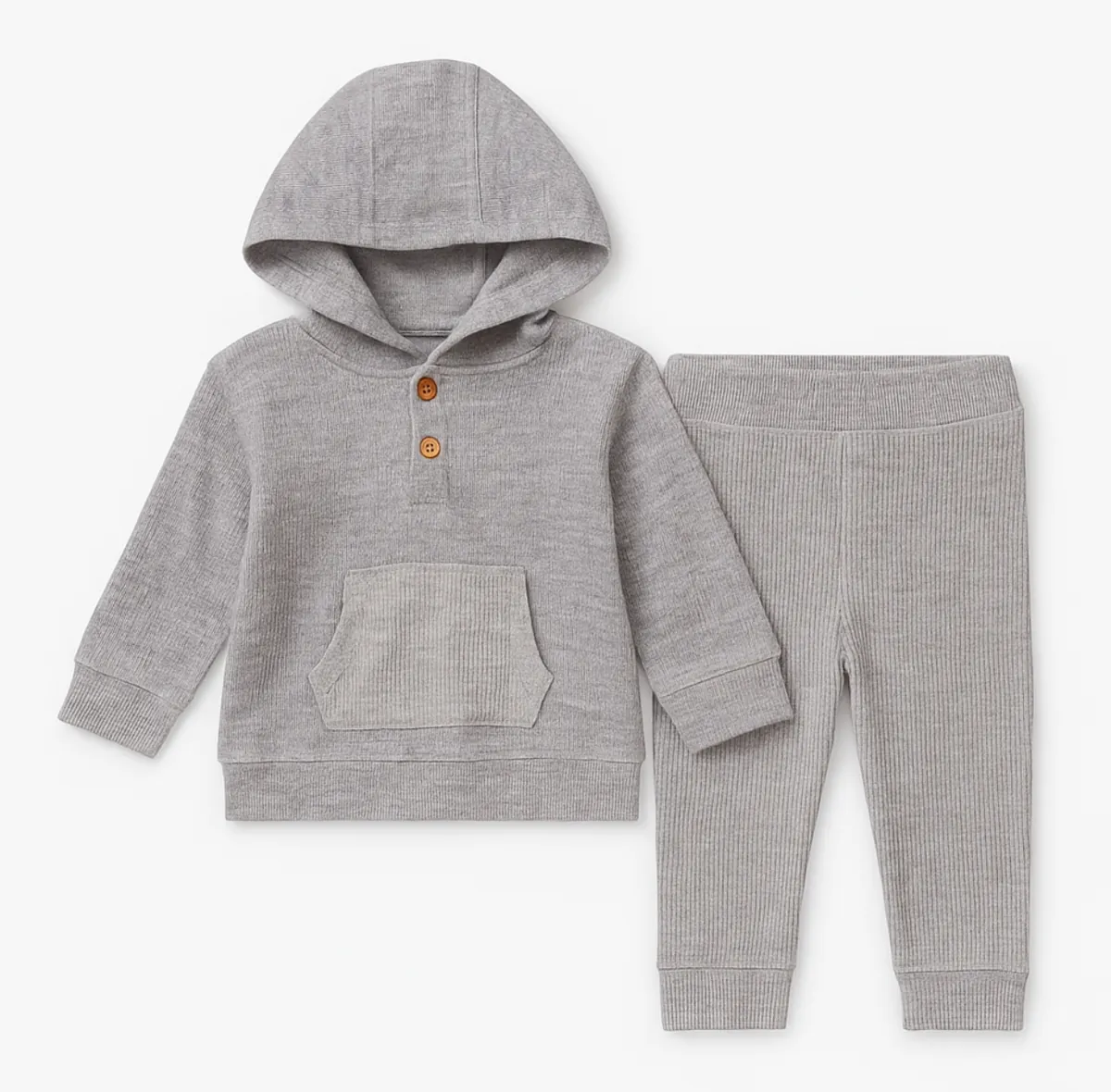 Бебешки комплект “ Hoodie & Pants Grey”