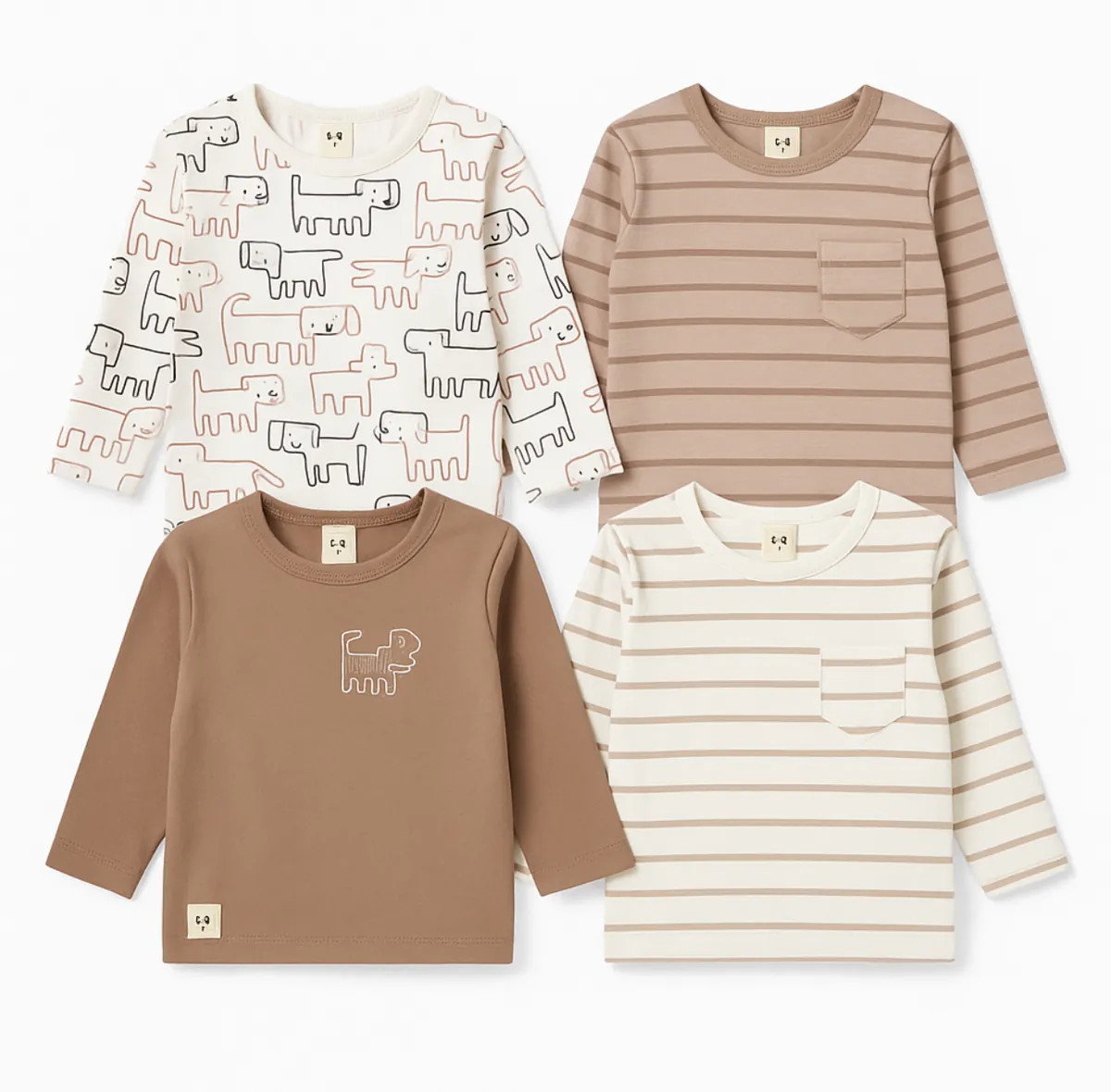 Бебешка блуза “ Beige set”