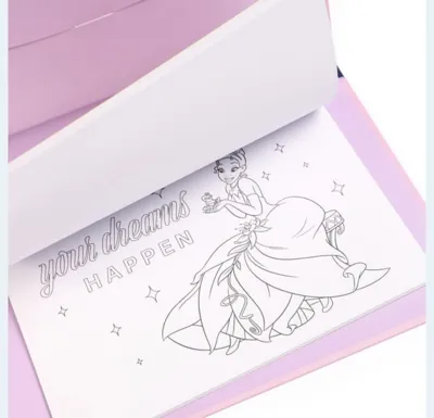Детски комплект за рисуване Disney Princess – книжка за оцветяване + 24 цветни флумастера 2