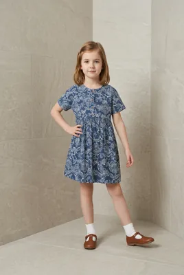 Детска рокля “Blossom Denim”