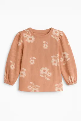 Детска блуза “ Peach Floral ”